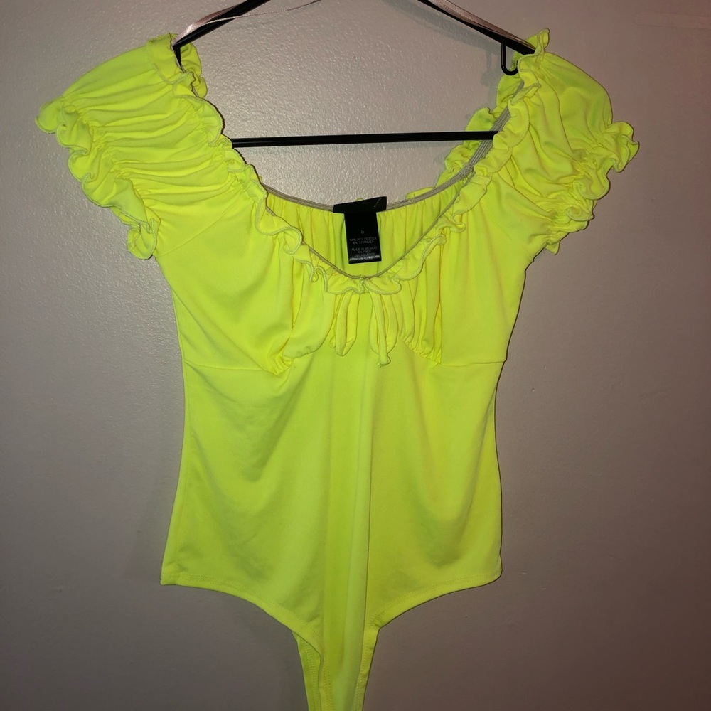 Neon Yellow Bodysuit